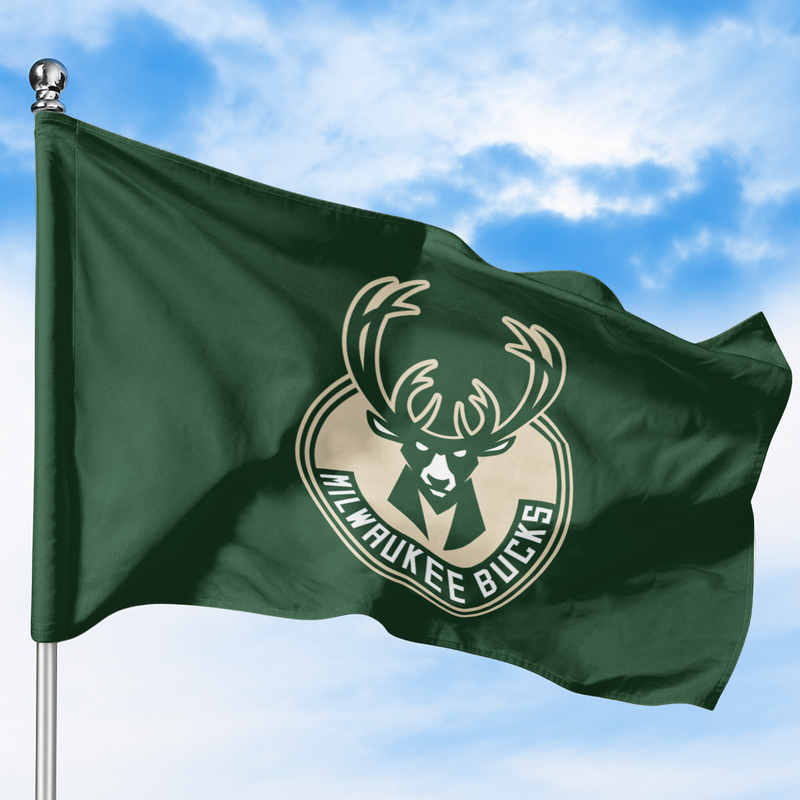 MILWAUKEE BUCKS FLAG