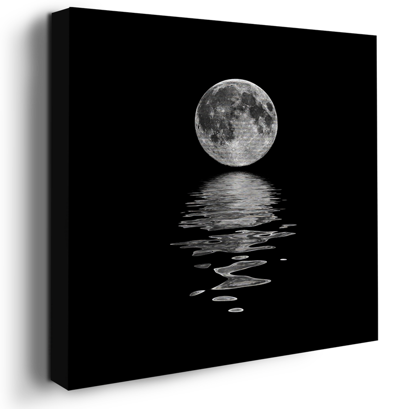 FULL MOON & THE SEA CANVAS DECOR