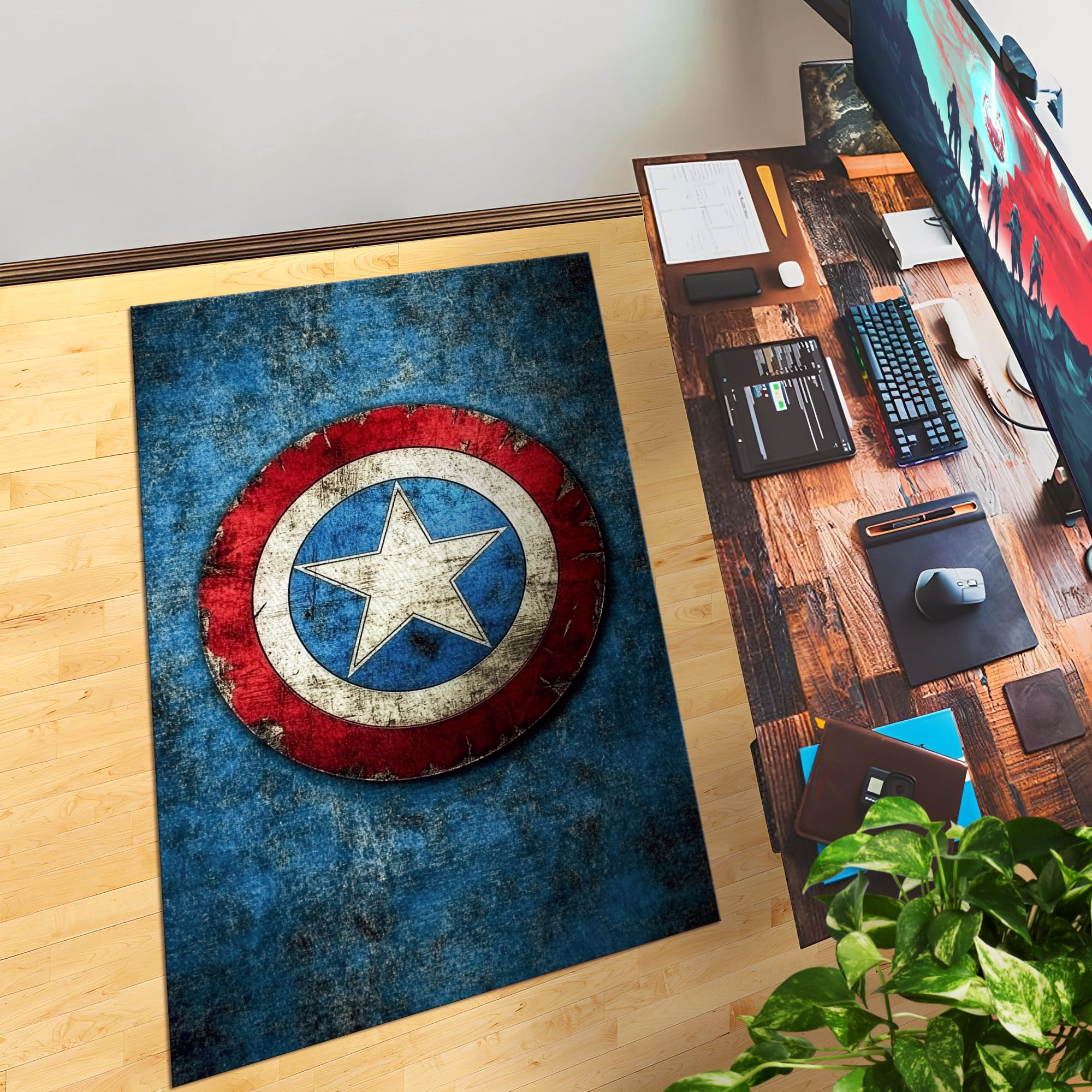 Captain America Customized Rug (62x40inch)