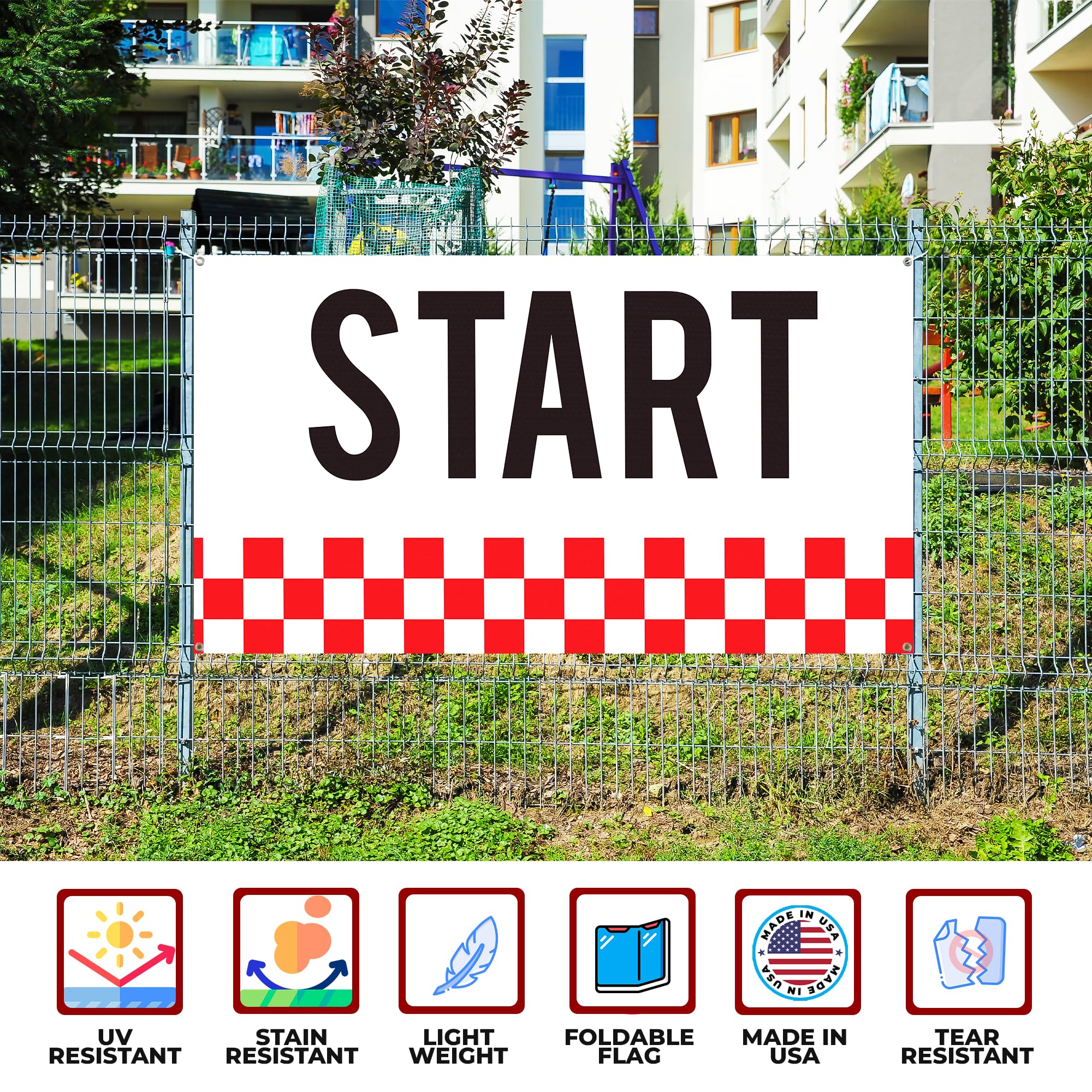 START LINE LARGE BANNER