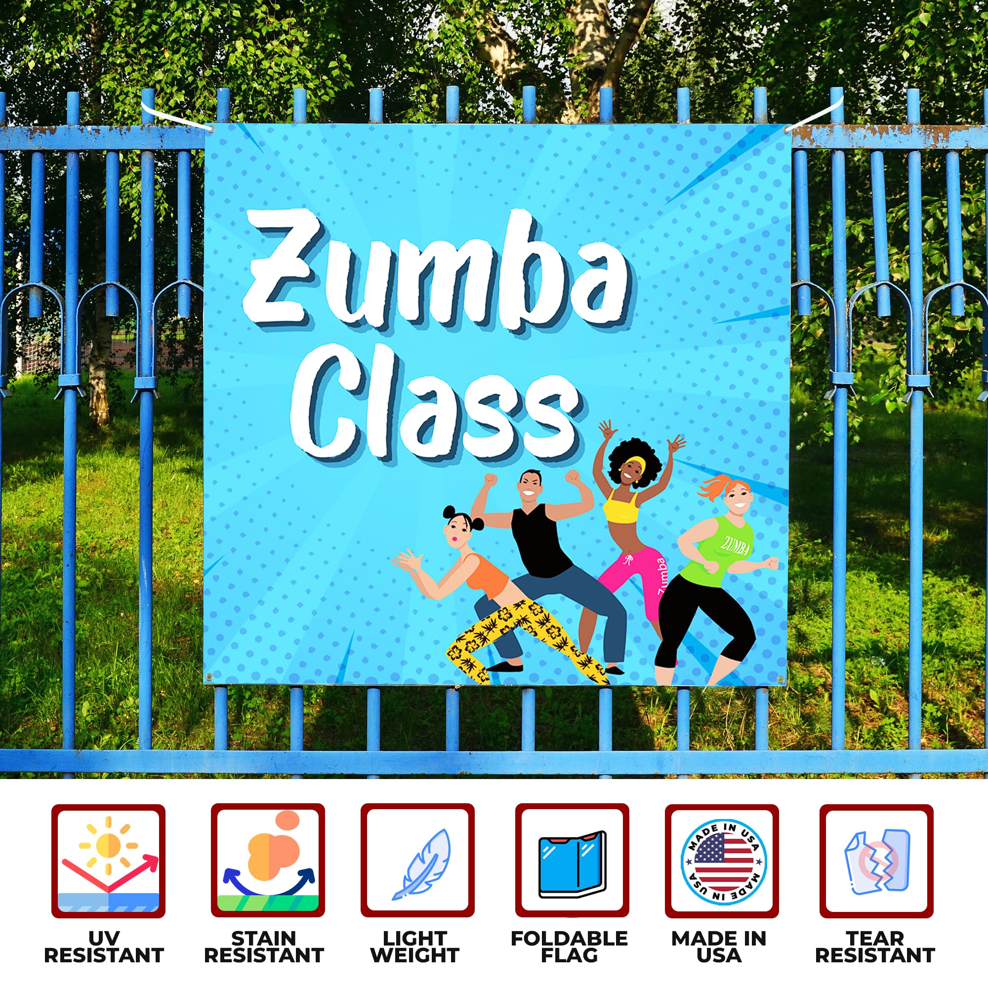 ZUMBA CLASS LARGE BANNER