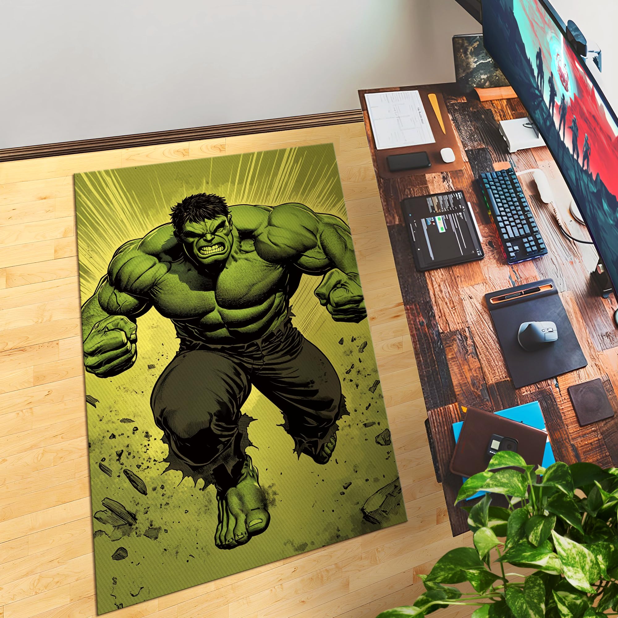 Hulk Full Customized Rug (62x40inch)