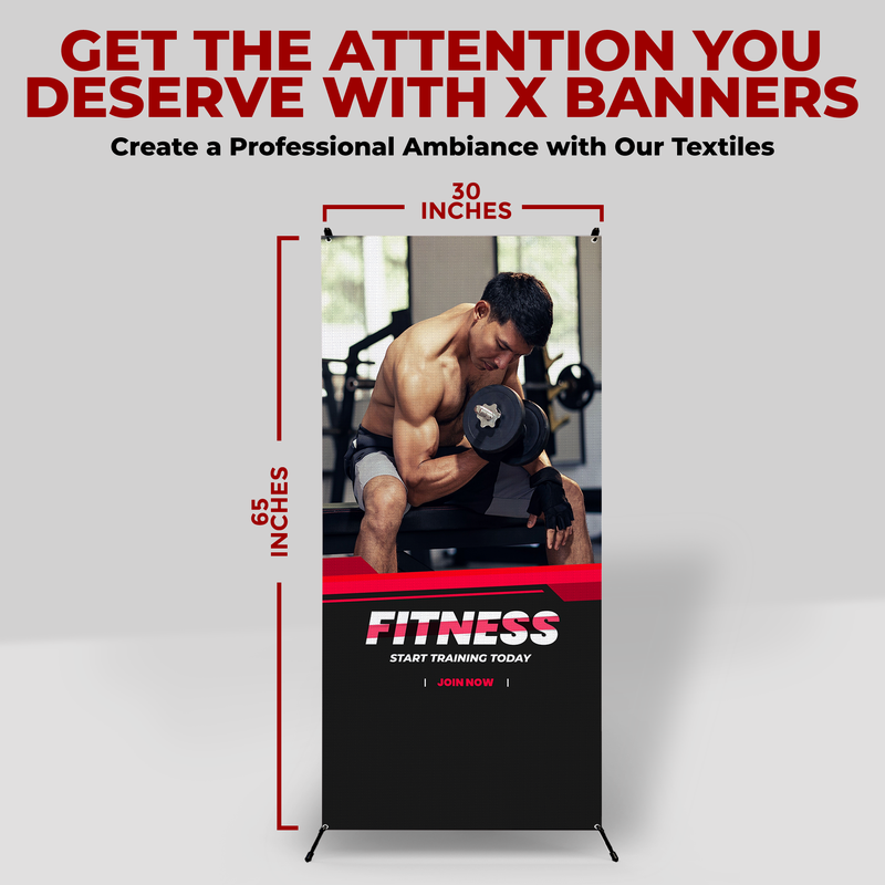 GYM FITNESS X-BANNER