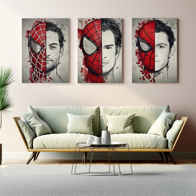 SPIDERMAN ACTORS CANVAS DECOR