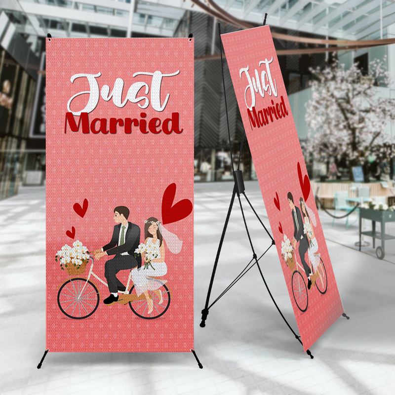 JUST MARRIED X-BANNER
