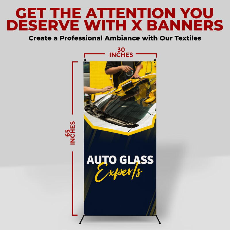 AUTO GLASS EXPERTS X-BANNER