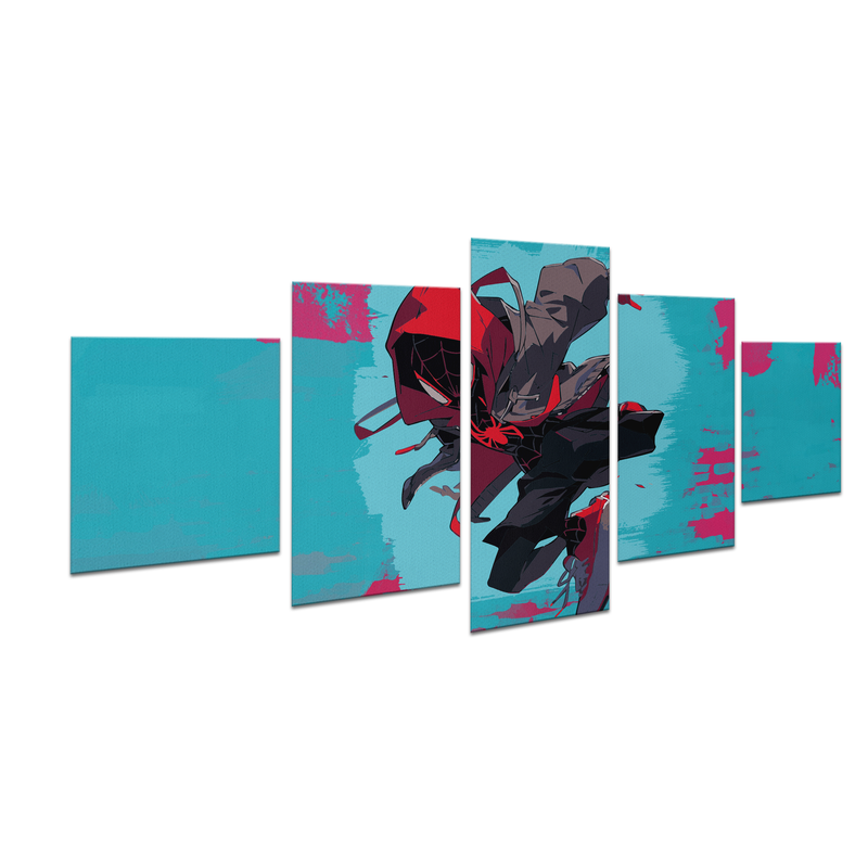 SPIDER-MAN MORALES CARTOON WALL CANVAS
