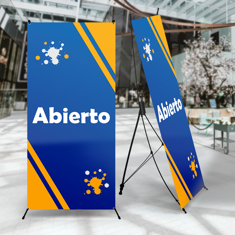 ABIERTO (OPEN) X-BANNER