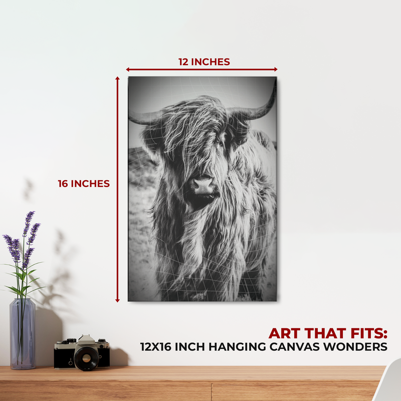 HIGHLAND COW CANVAS DECOR
