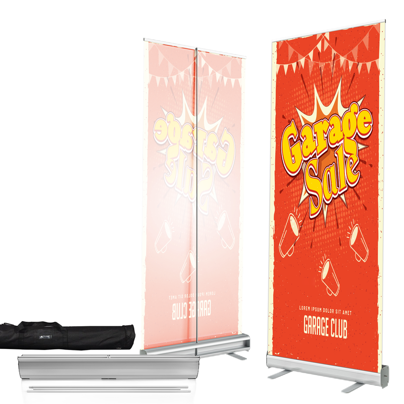 GARAGE SALE BANNER RETRACTABLE