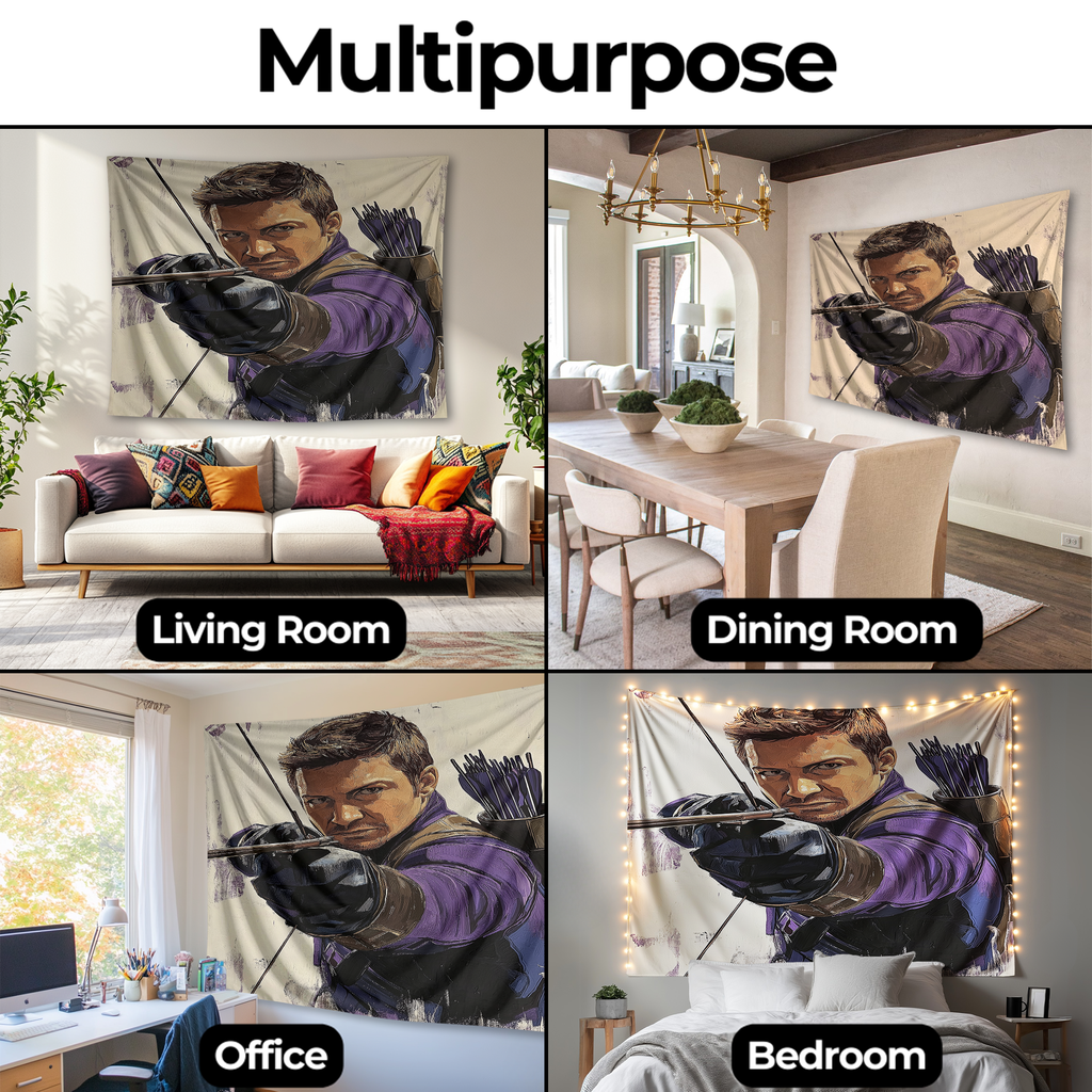 HAWKEYE'S PRECISION STRIKE WALL TAPESTRY