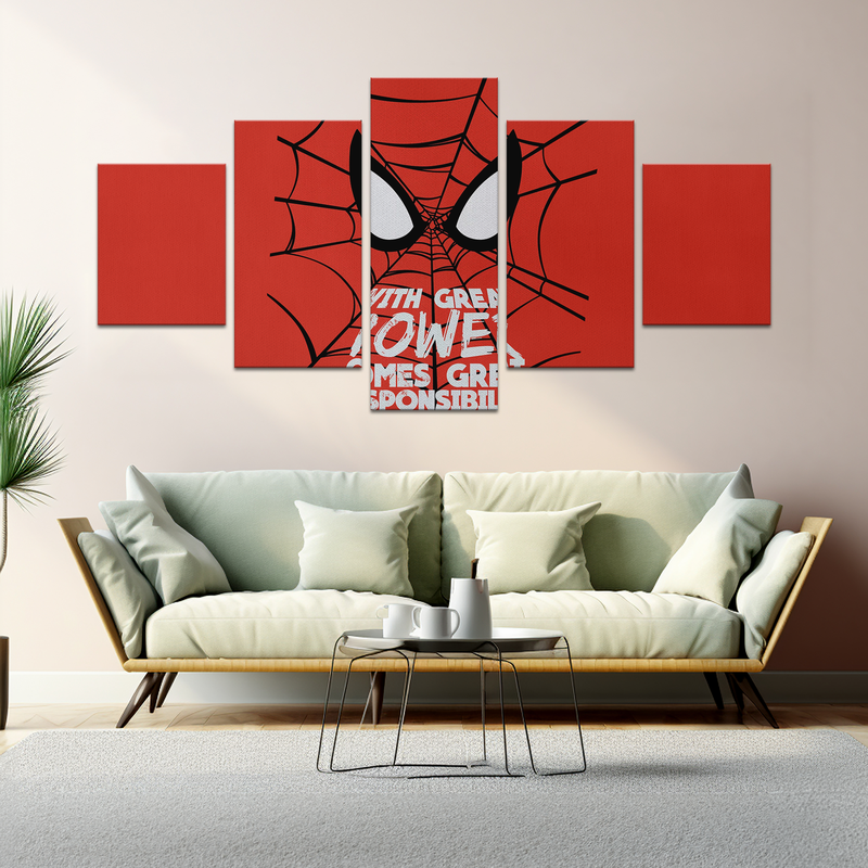 SPIDER-MAN MOVIE QUOTES WALL CANVAS