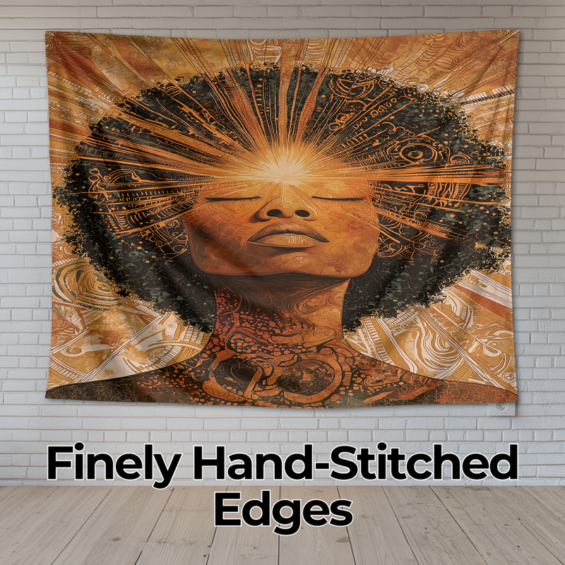 AFRO GODDESS AWAKENING WALL TAPESTRY