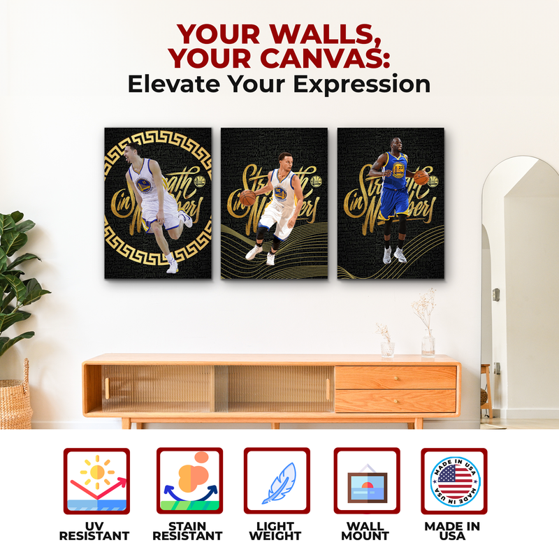 GOLDEN STATE WARRIORS WALL CANVAS