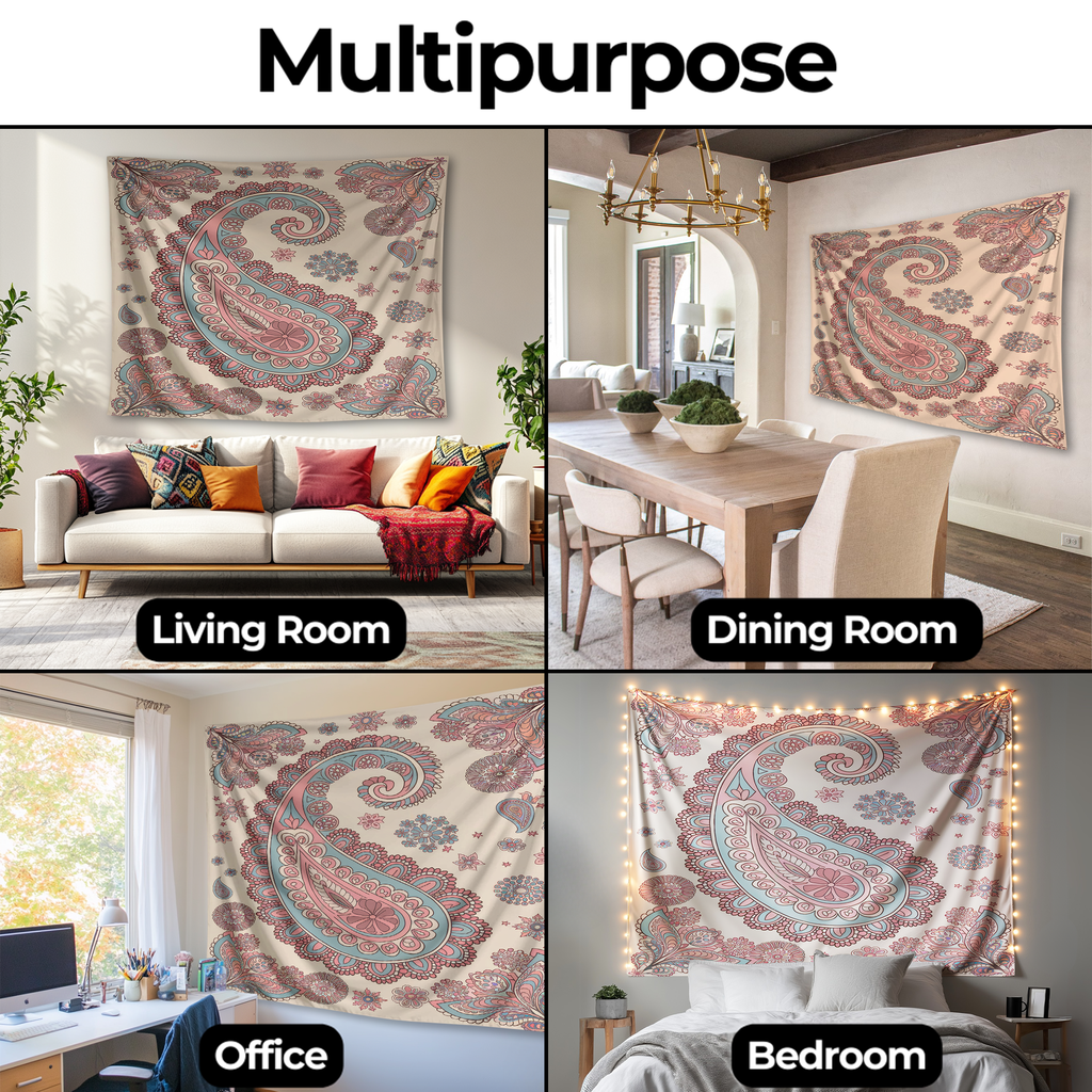 PASTEL PAISLEY TAPESTRY