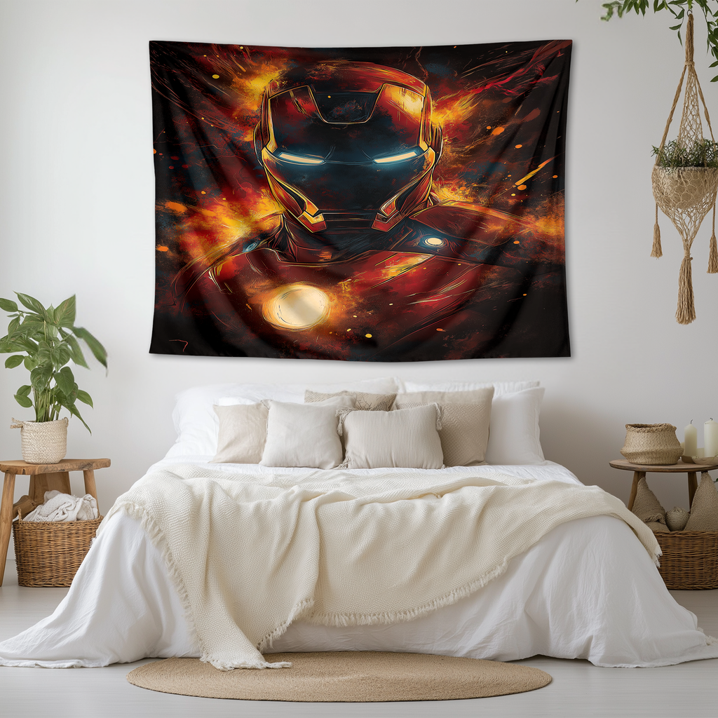 IRON LEGACY: ARC REACTOR GLOW WALL TAPESTRY