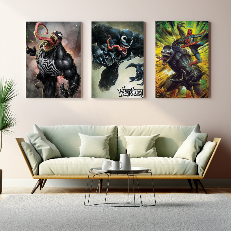 VENOM & SPIDERMAN CANVAS DECOR