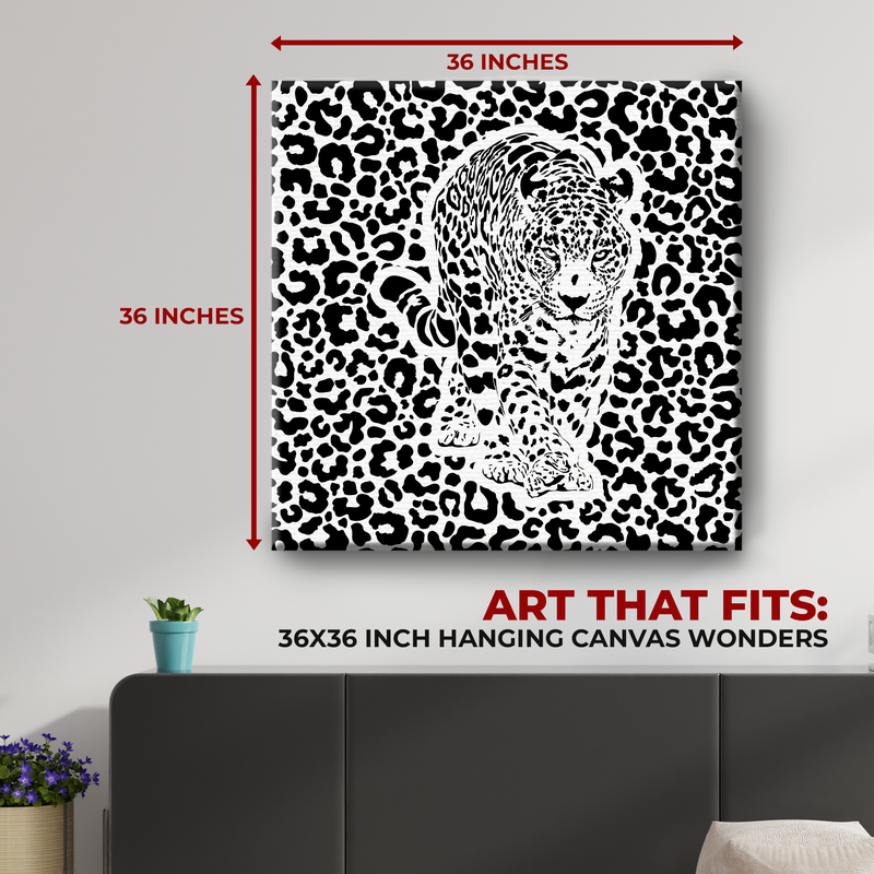 MINIMAL LEOPARD CANVAS DECOR
