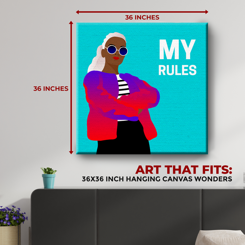 MY RULES DECOR CANVAS