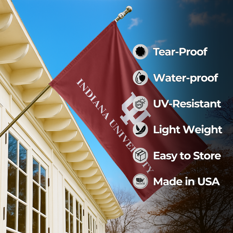 INDIANA UNIVERSITY FLAG