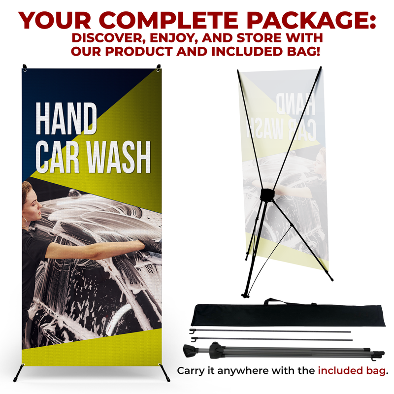 HAND CAR WASH X-BANNER