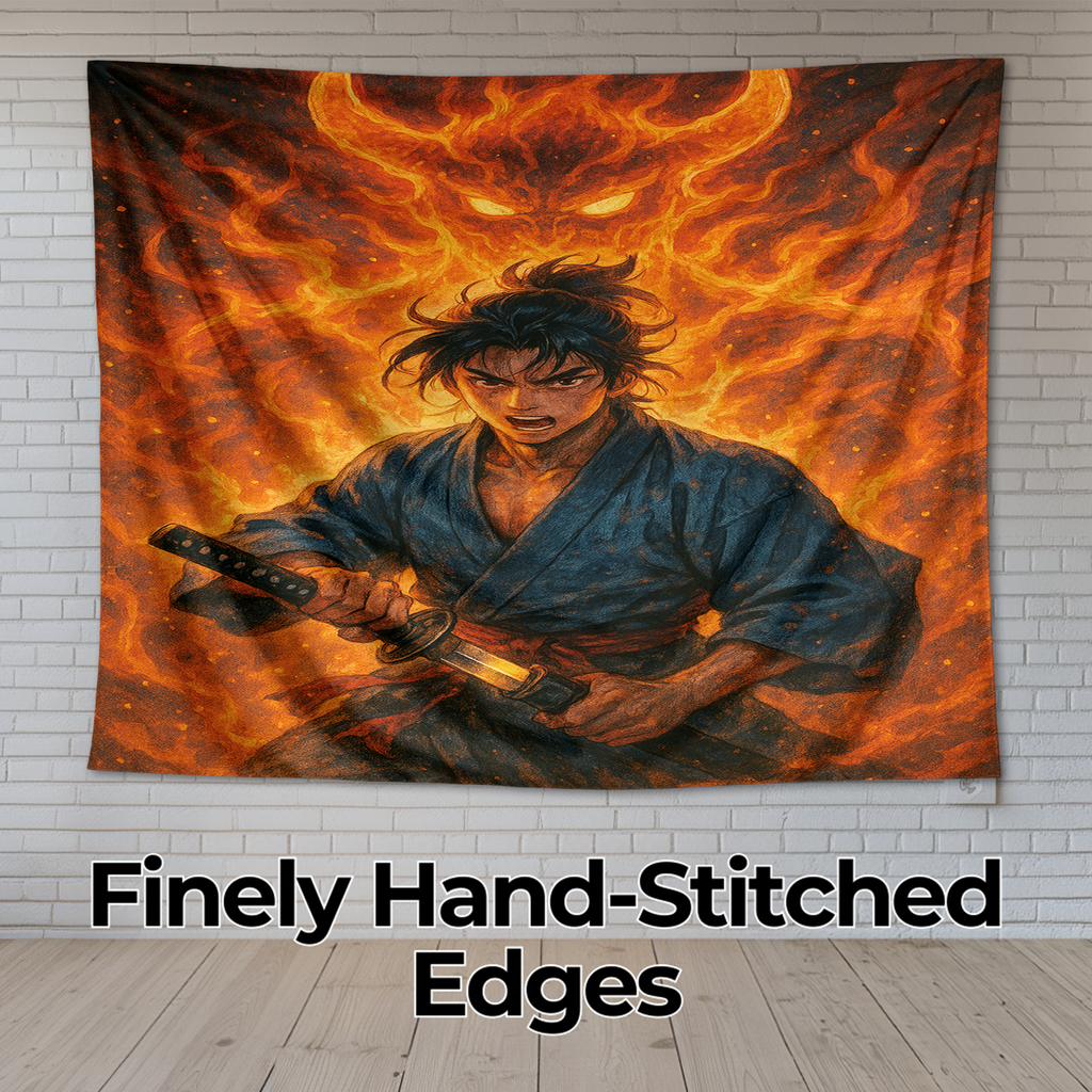 SAMURAI SPIRIT AWAKENING WALL TAPESTRY