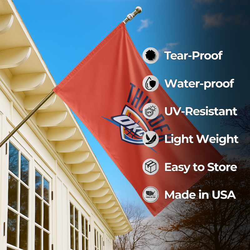 OKLAHOMA CITY THUNDER FLAG