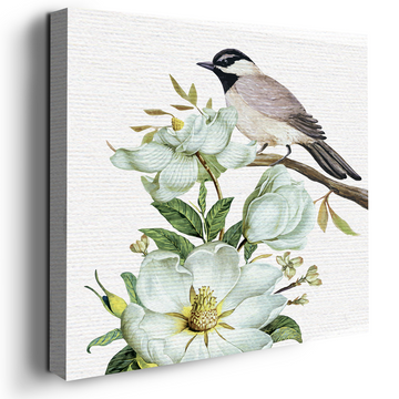 WHITE MAGNOLIA FLOWER CANVAS