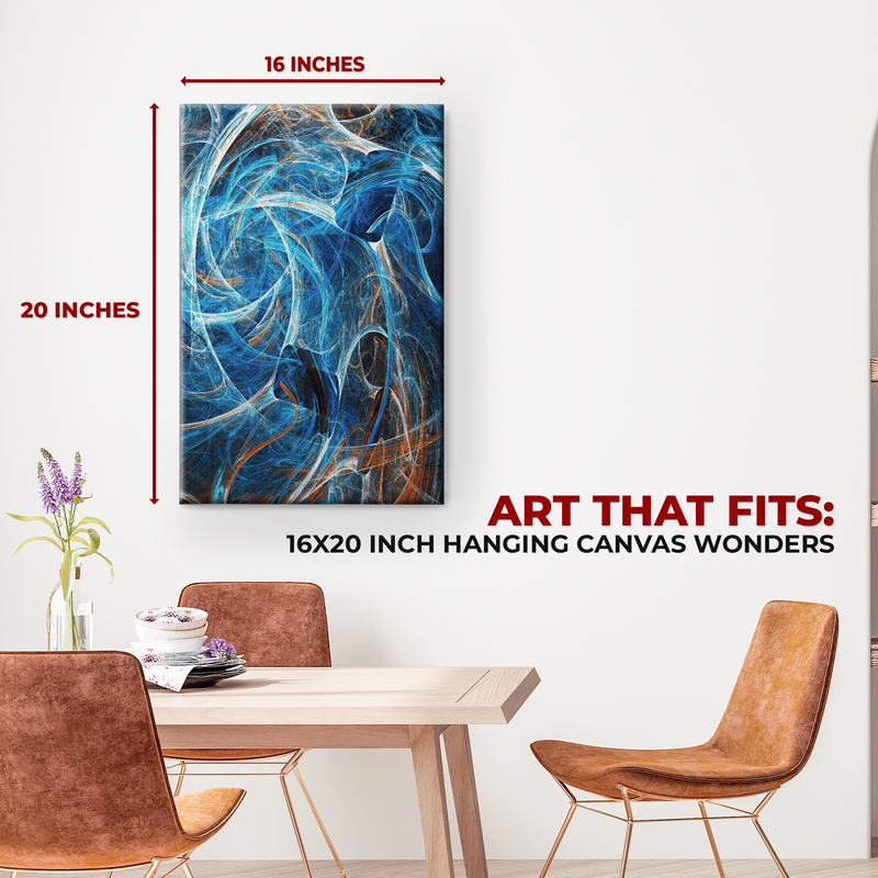 FRACTAL CHAOS CURVES WALL CANVAS DECOR