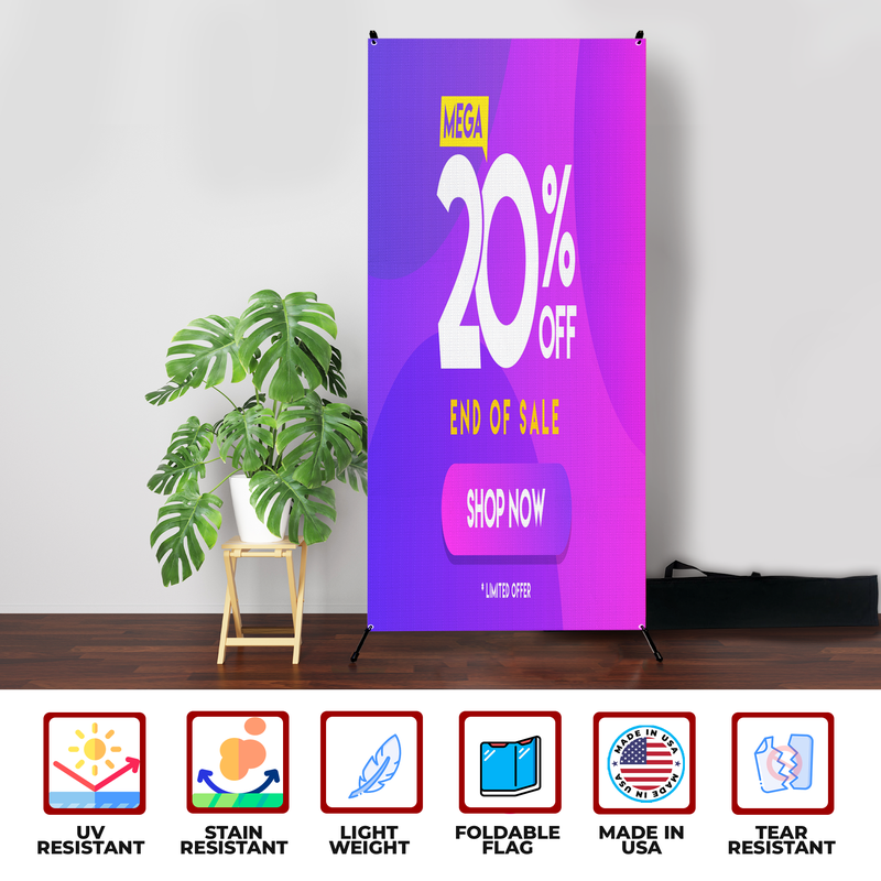 20% OFF X-BANNER