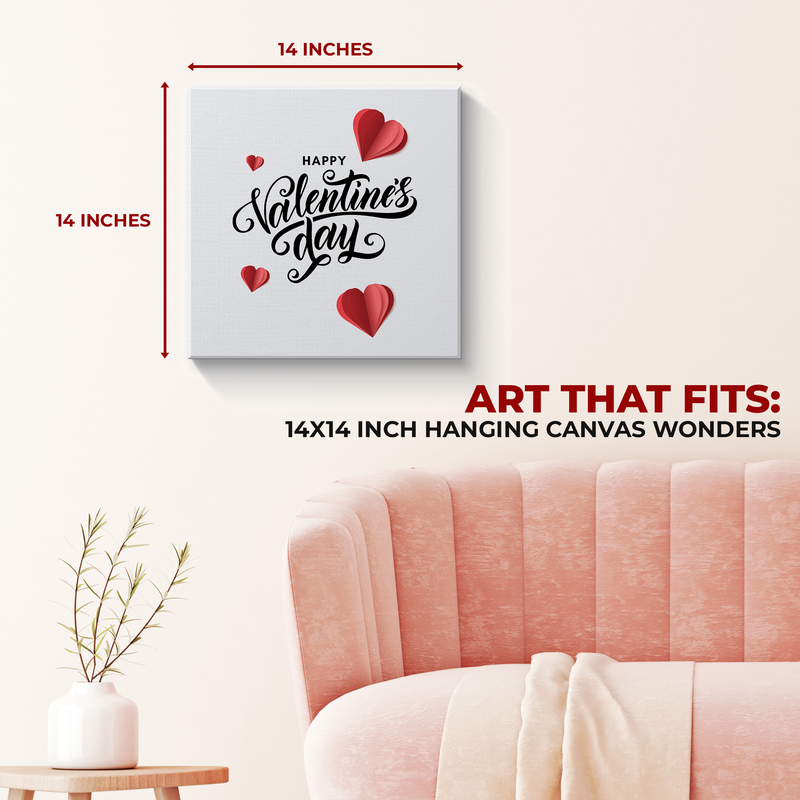 HAPPY VALENTINE'S DAY CANVAS DECOR