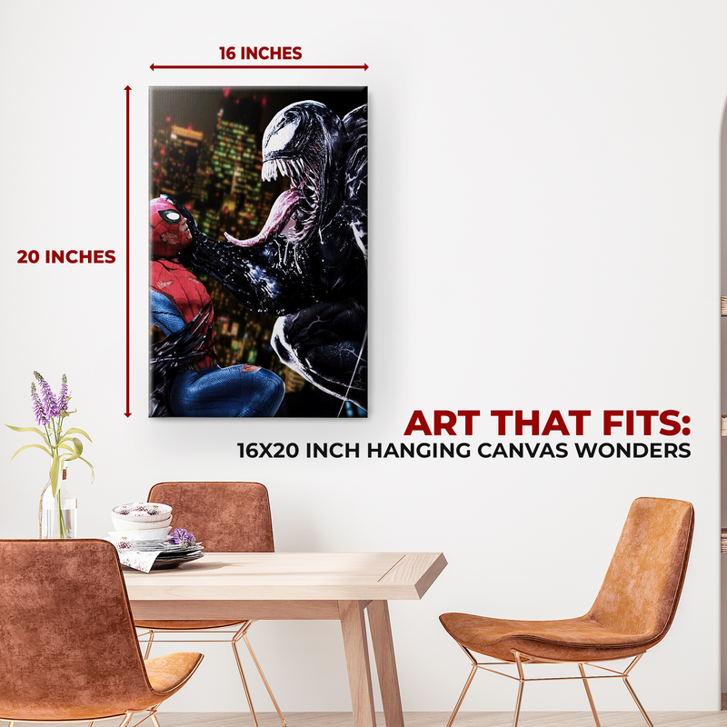 SPIDERMAN VS VENOM WALL CANVAS