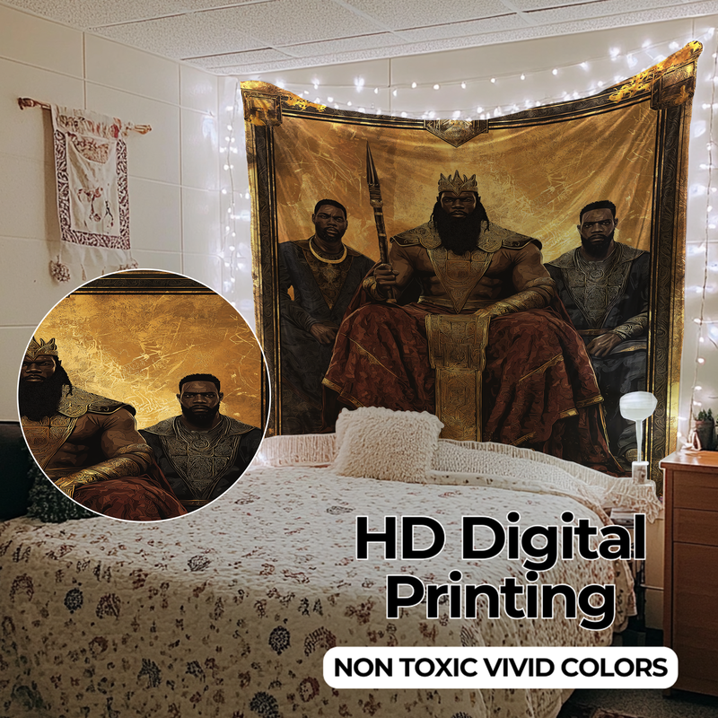 THE POWER OF BLACK KINGS WALL TAPESTRY