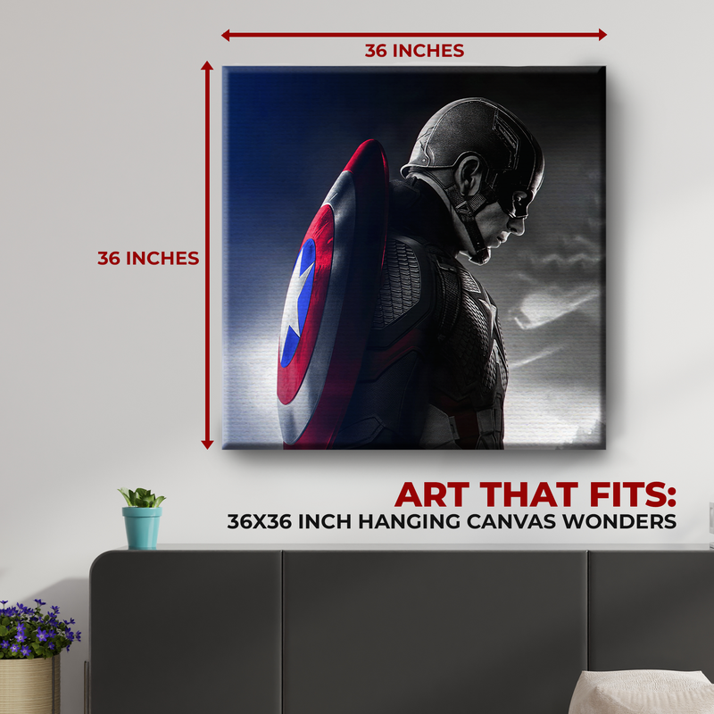 CAPTAIN AMERICA WALL CANVAS DECOR