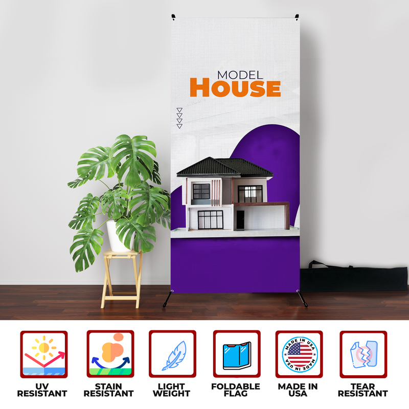 MODEL HOUSE X-BANNER