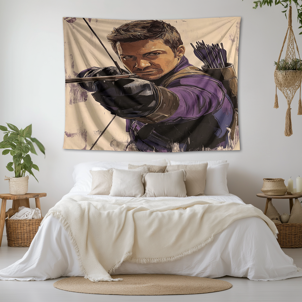 HAWKEYE'S PRECISION STRIKE WALL TAPESTRY