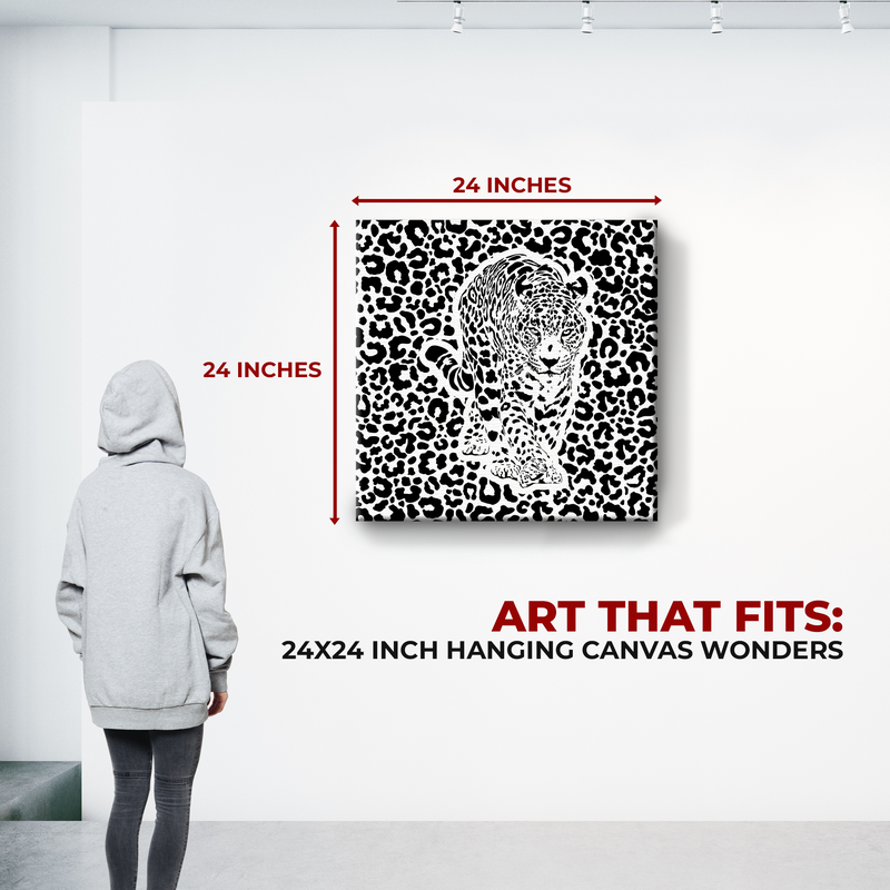 MINIMAL LEOPARD CANVAS DECOR
