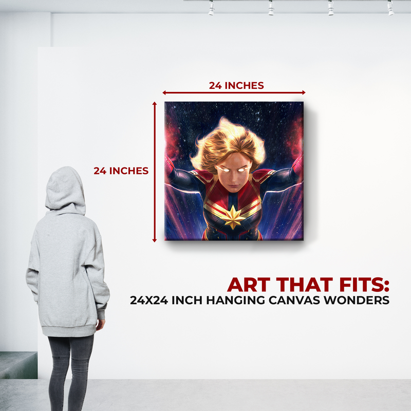 CAPTAIN MARVEL WALL CANVAS DECOR
