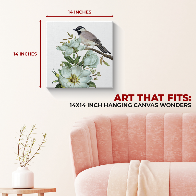 WHITE MAGNOLIA FLOWER CANVAS