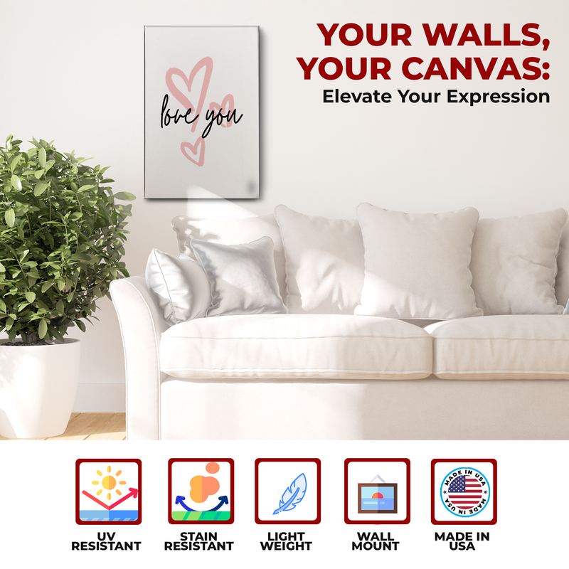 LOVE YOU CANVAS DECOR