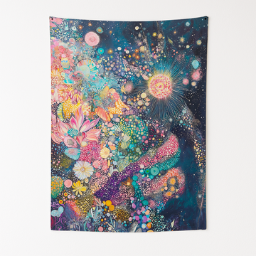 COSMIC BLOOM WALL TAPESTRY