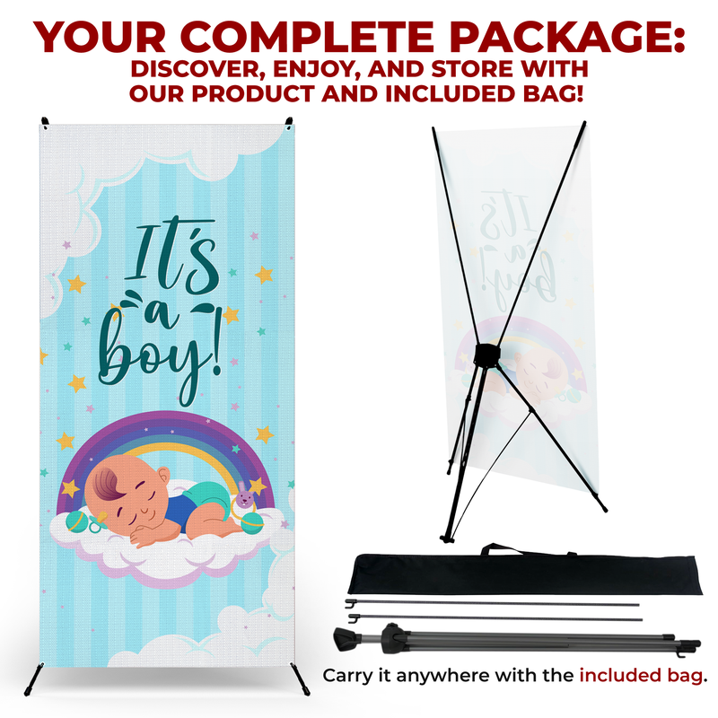 IT'S A BOY BABY SHOWER X-BANNER