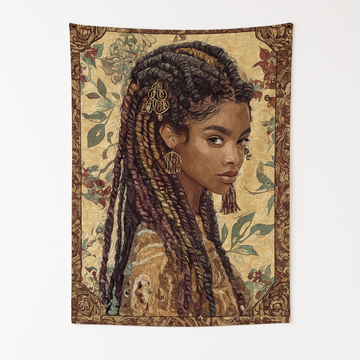 BRAIDS, CURLS & CULTURE WALL TAPESTRY