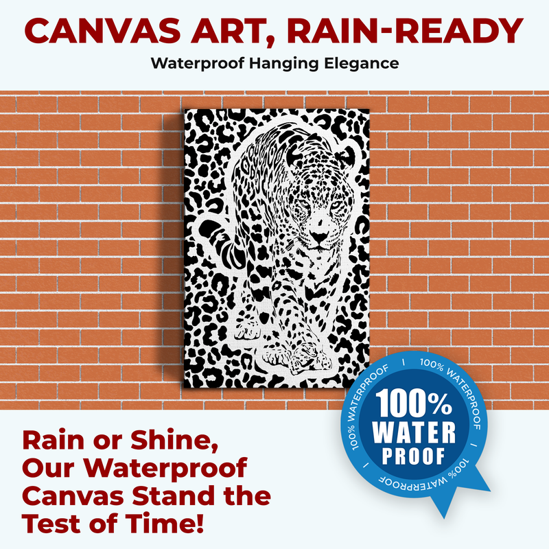 MINIMAL LEOPARD CANVAS DECOR