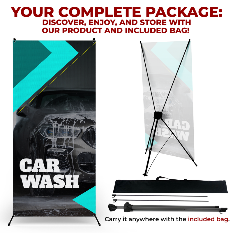 CAR WASH X-BANNER