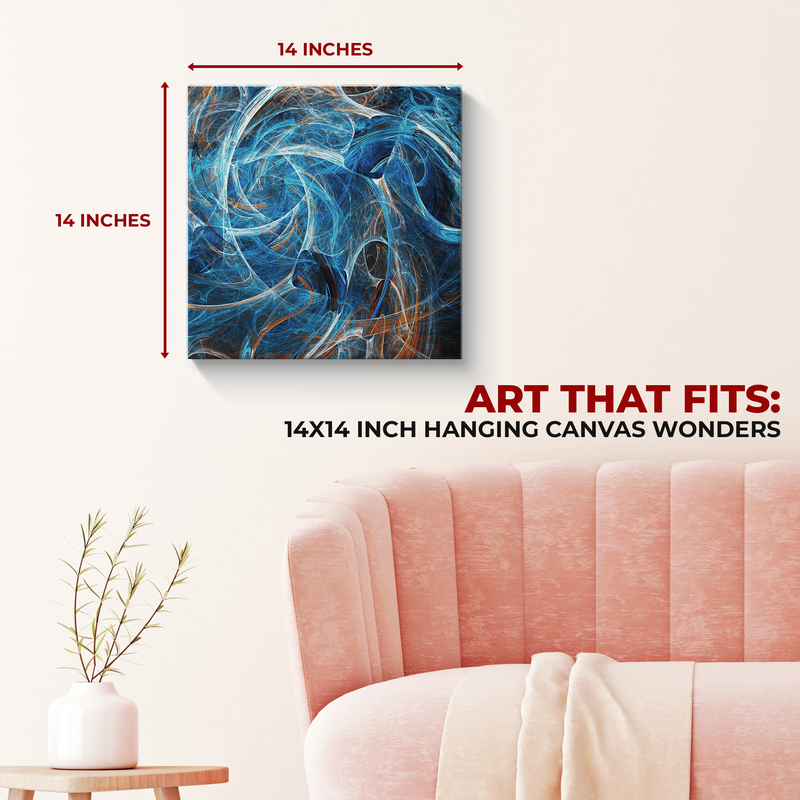 FRACTAL CHAOS CURVES WALL CANVAS DECOR