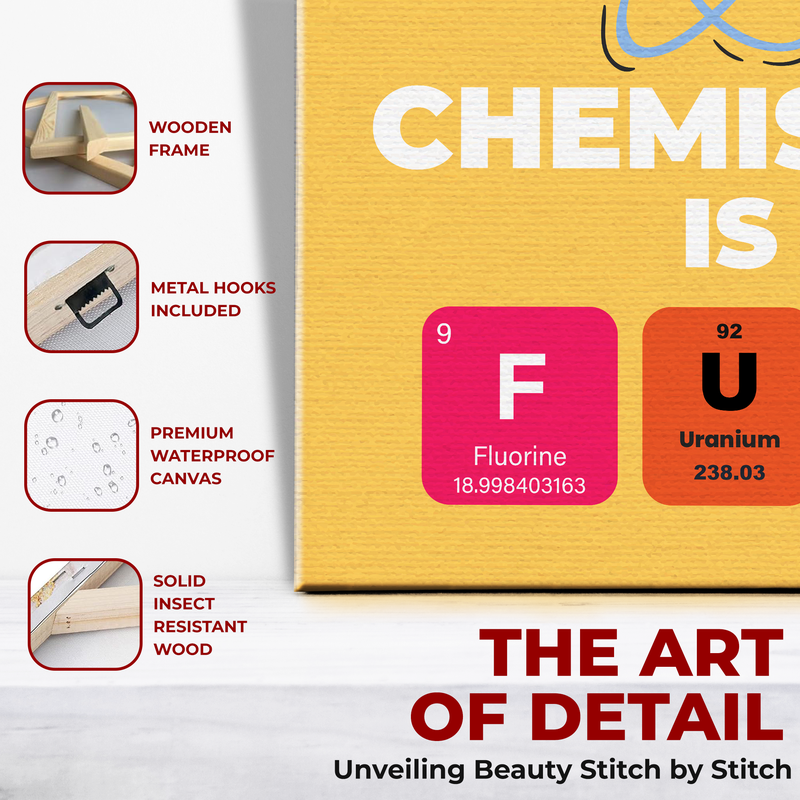 CHEMISTRY QUOTES WALL CANVAS DECOR