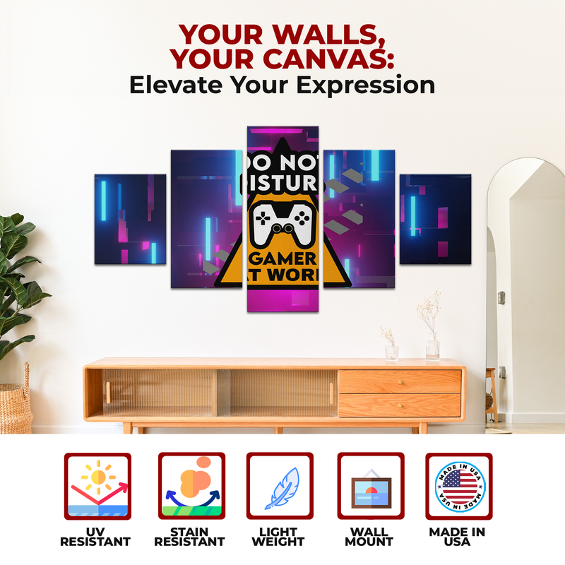 DO NOT DISTURB WALL CANVAS