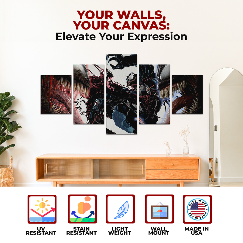 CARNAGE VS VENOM CANVAS DECOR