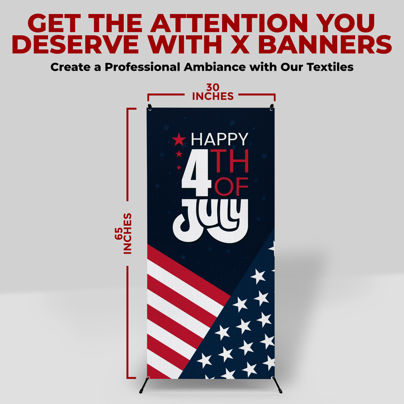 HAPPY 4TH OF JULY X-BANNER